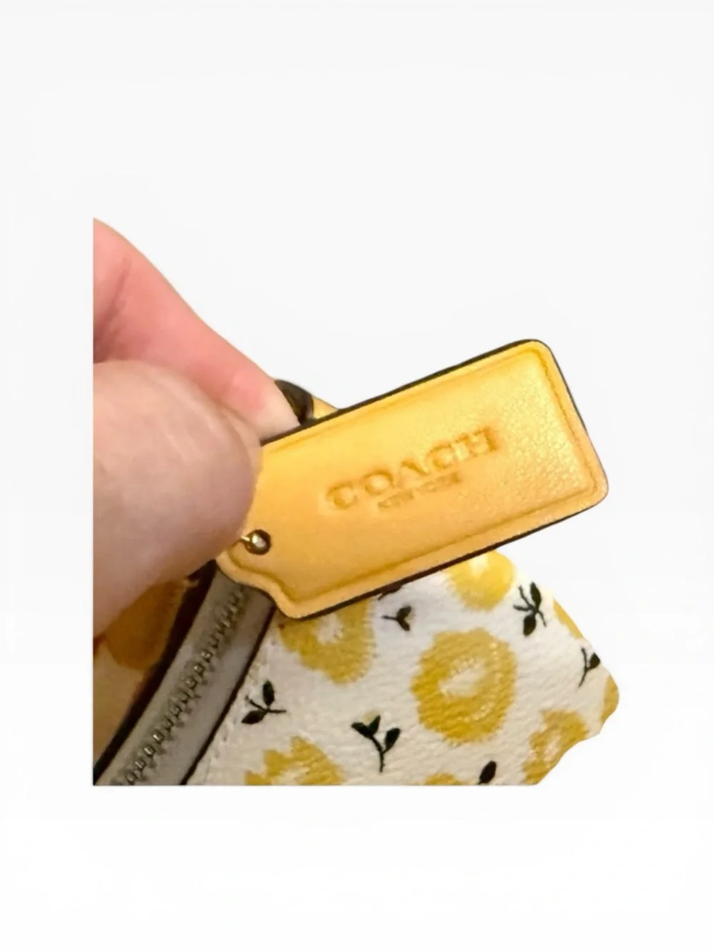 ✨ Coach Teri Shoulder Bag Floral Print Silver Chalk Buttercup NWT ✨ - Picture 9 of 16